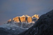 Tramonto sul gruppo del Sella